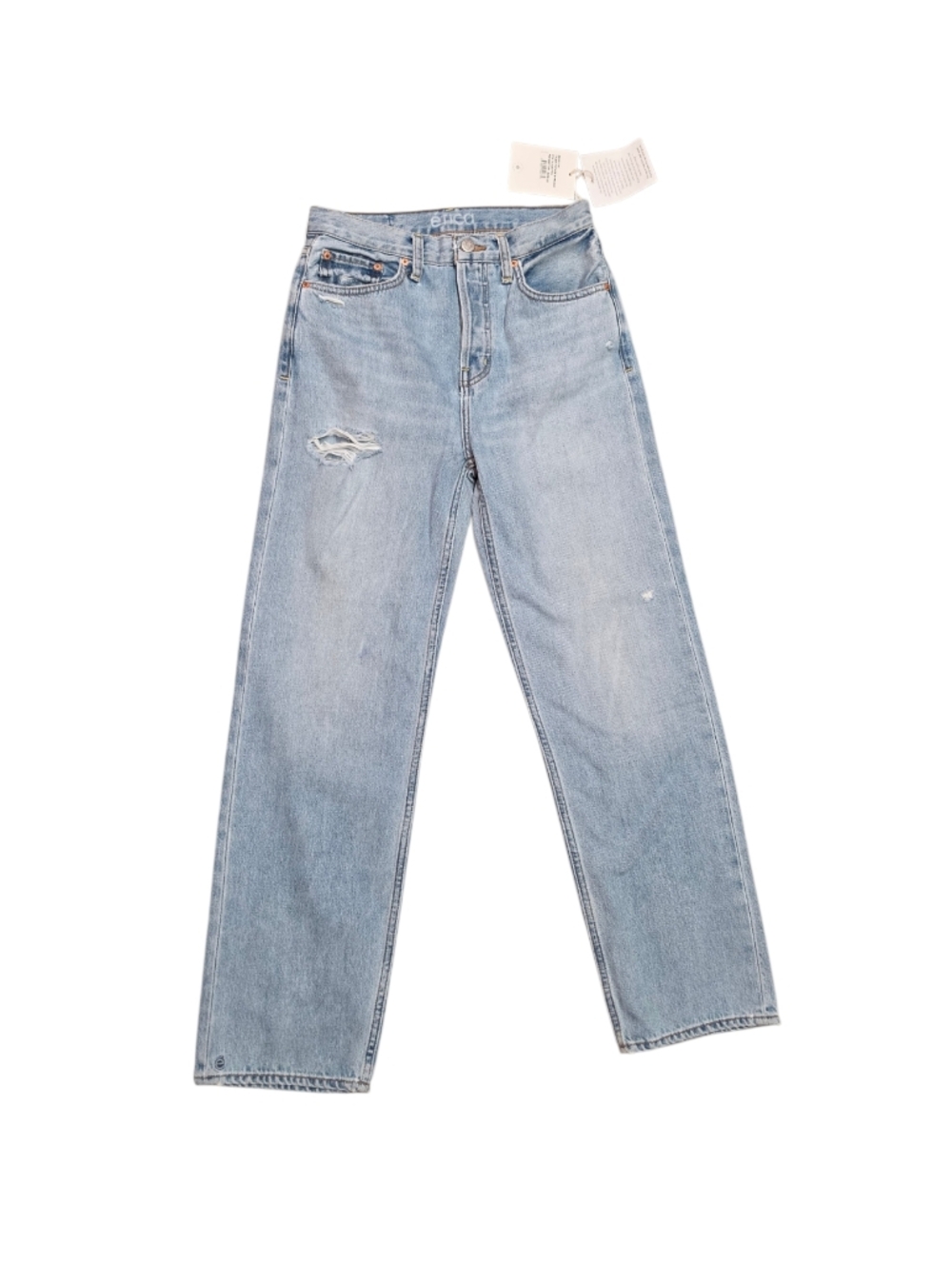 Etica Wkmens Tyker Vjntage  Straight-Leg Jeans with Distressed Detail
